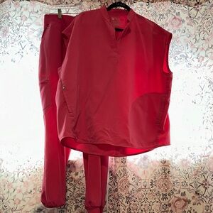 F’ing Pink Figs Scrub Set XL